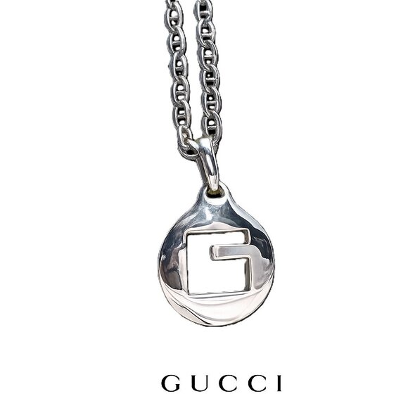 Gucci Square G Cut Out Sterling Silver Nickel - Picture 4 of 15